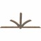 Ekena Millwork Redmond Smooth Timber Gable Bracket, Douglas Fir, 72"W x 36"H x 1 1/2"D x 3 1/2"F, 12/12 Pitch GBW072X36X0204RED00SDF - alternate 4